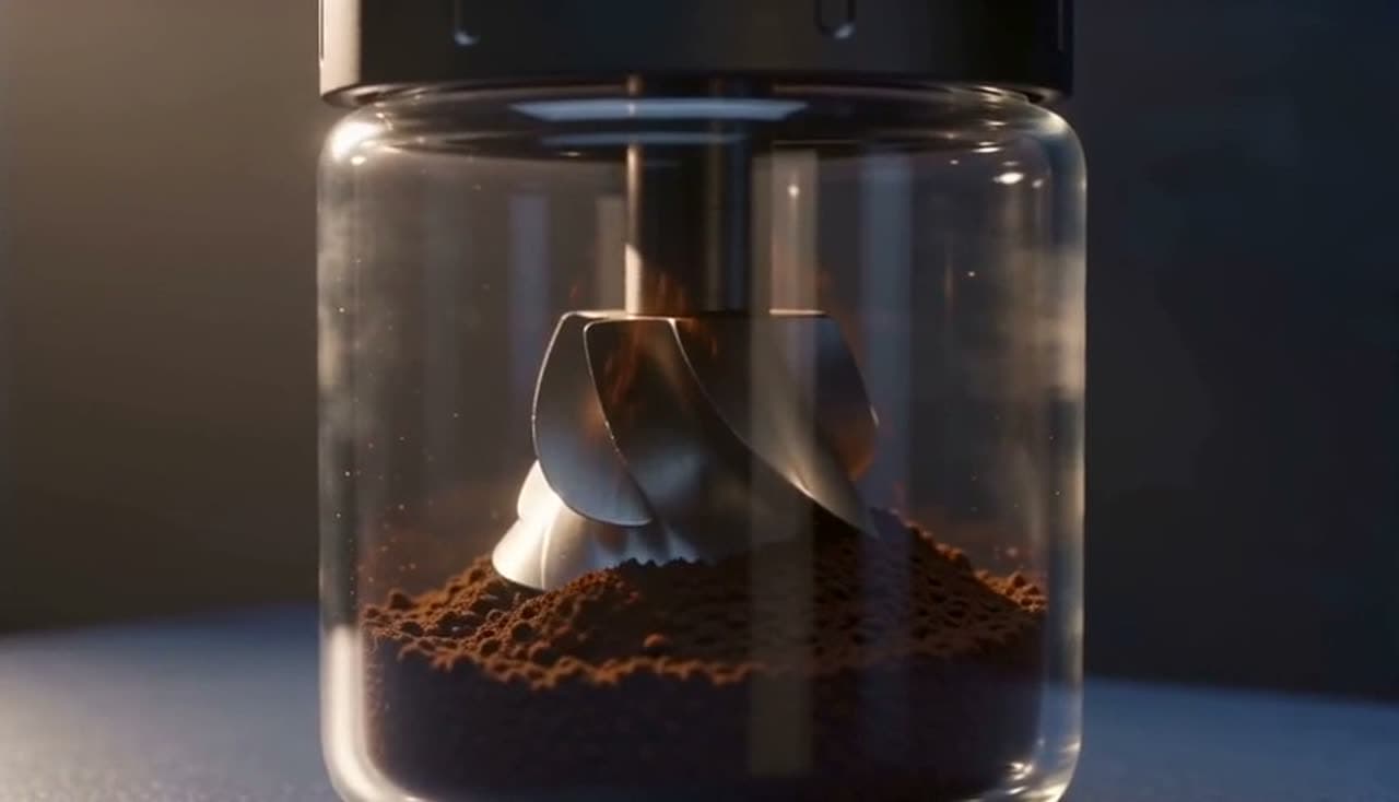 Frame 04, beans and burr in motion